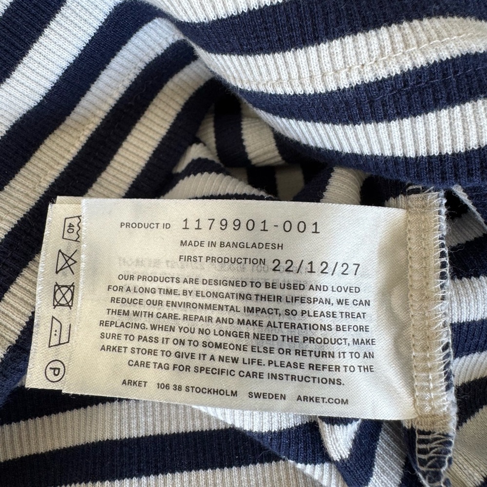ARKET Ribbed Tank Top – Striped - Picture 9 of 11